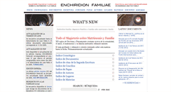 Desktop Screenshot of enchiridionfamiliae.com